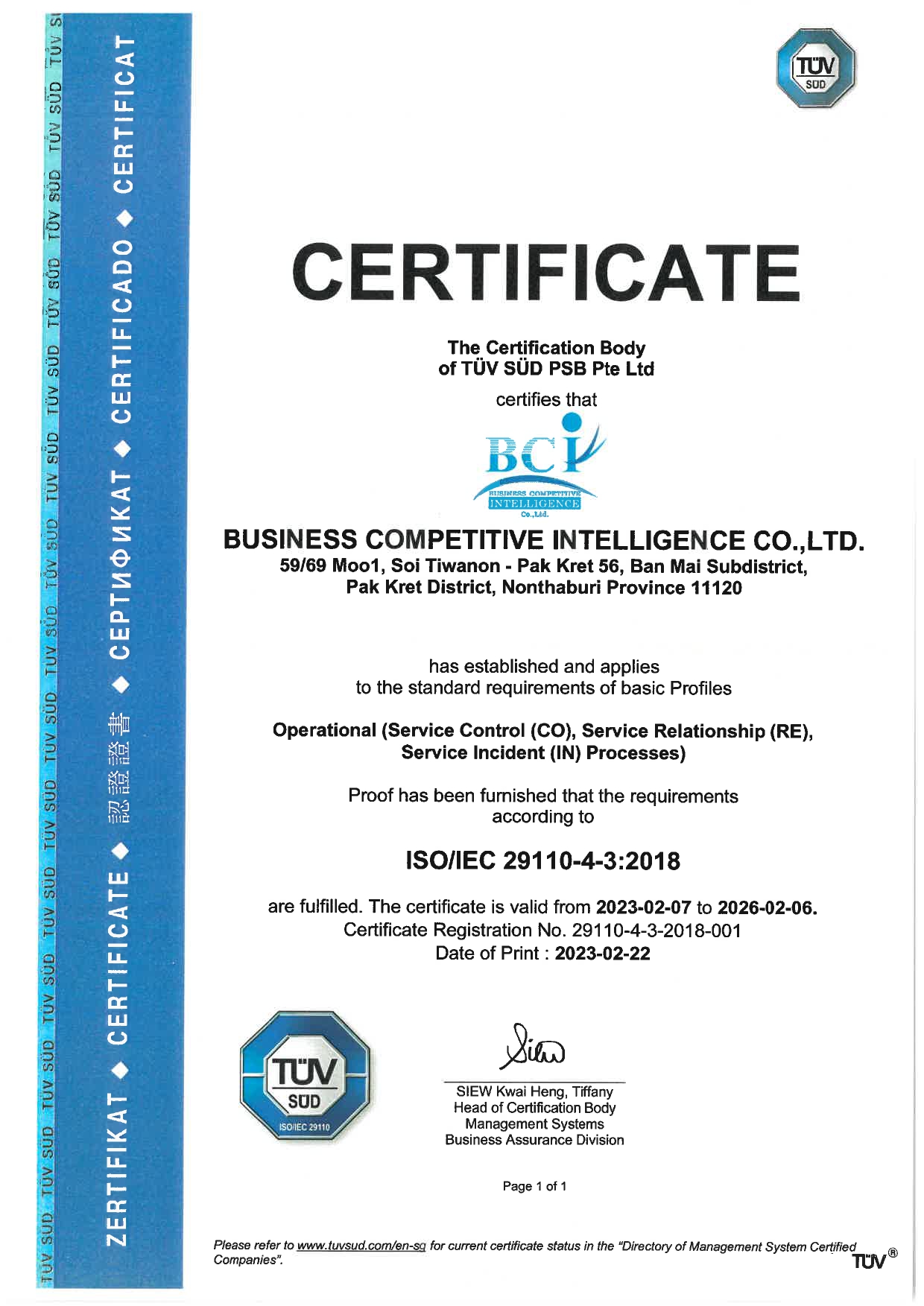 BCI Award